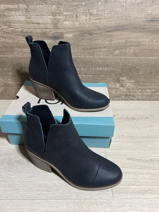 Botines TOMS Everly Piel Negro Talla 37.5