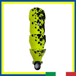Parafango Posteriore OldStyle Giallo Fluo Nero MTB