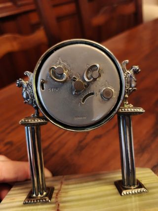 Orologio da tavolo in argento