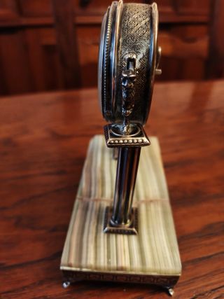 Orologio da tavolo in argento