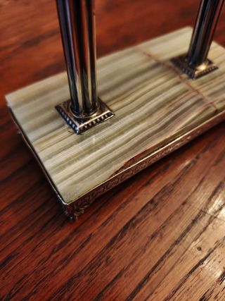 Orologio da tavolo in argento