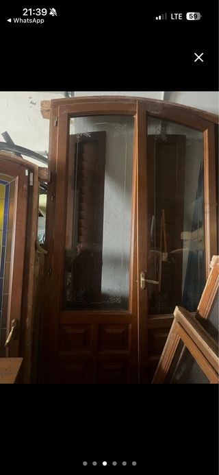 Puertas de madera medio punto