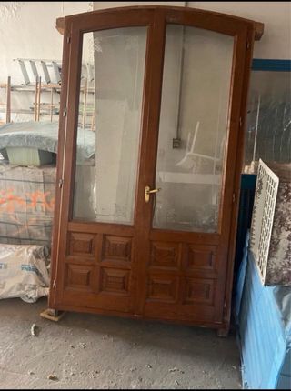 Puertas de madera medio punto