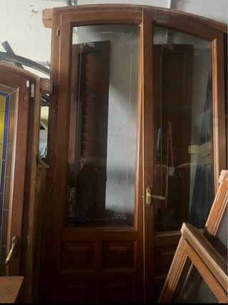 Puertas de madera medio punto