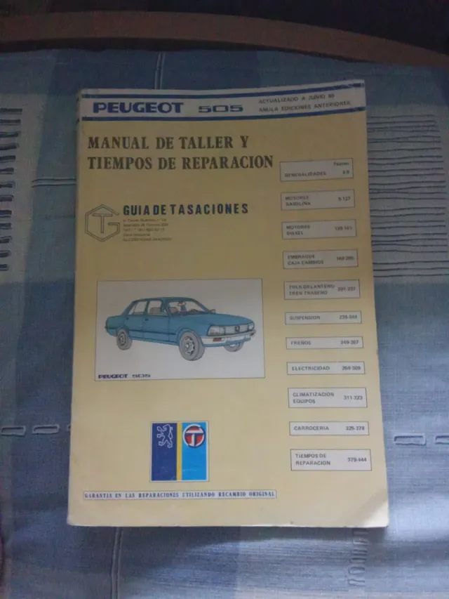 Manual Taller Peugeot 505
