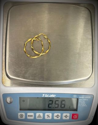 Pendientes Aro Oro 18K 2.56gr