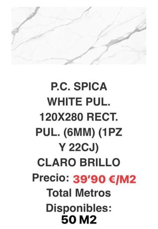 Stock de Azulejo Porcelánico primera calidad