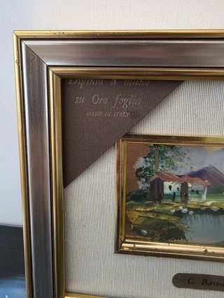 Miniatura C. Barbato su foglia oro