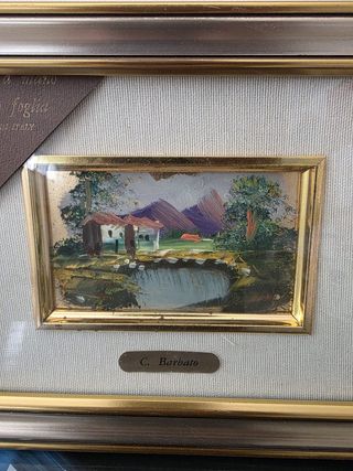 Miniatura C. Barbato su foglia oro