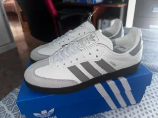 Adidas Samba Blancas y Grises