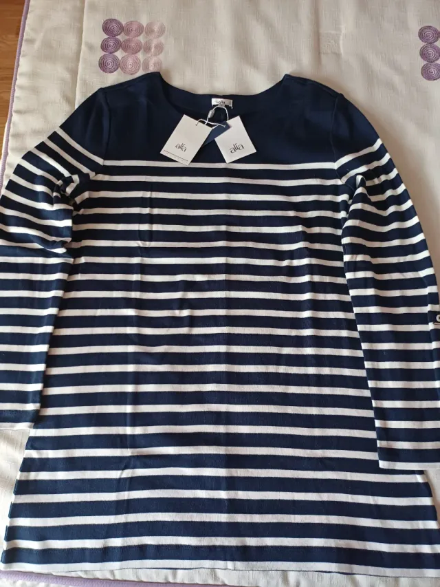 Jersey premamá Alía rayas azul/blanco Talla M