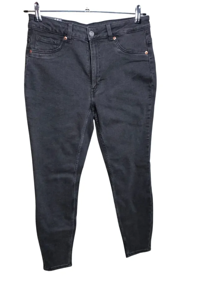 Vaqueros H&M Divided Skinny Tiro Alto Negros