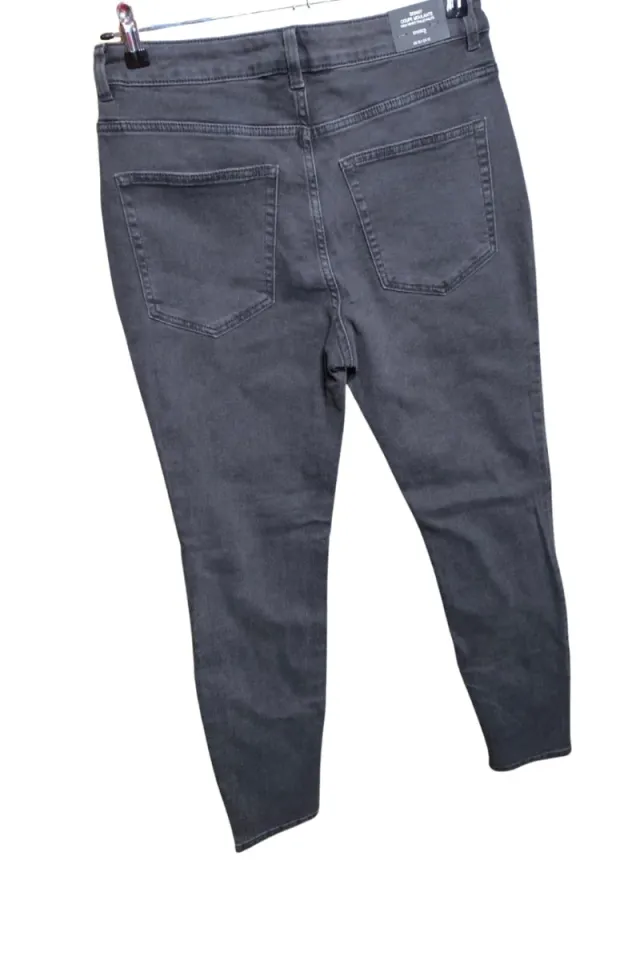 Vaqueros H&M Divided Skinny Tiro Alto Negros