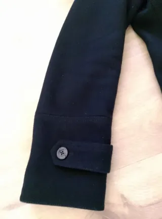 Abrigo paño ZARA negro