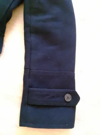 Abrigo paño ZARA negro