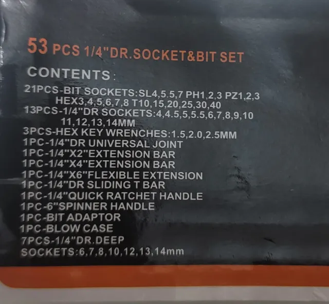 Juego de herramientas 53 piezas nuevo