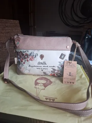 Bolso piel Anekke estampado floral