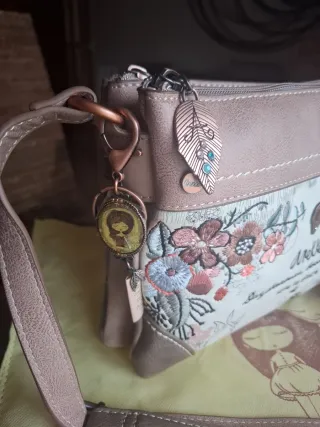 Bolso piel Anekke estampado floral