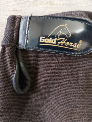 Guantes de equitación Gold Horse Marrón