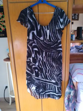 Vestido estampado cebra fiesta