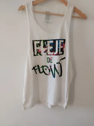 Camiseta tirantes hombre floral