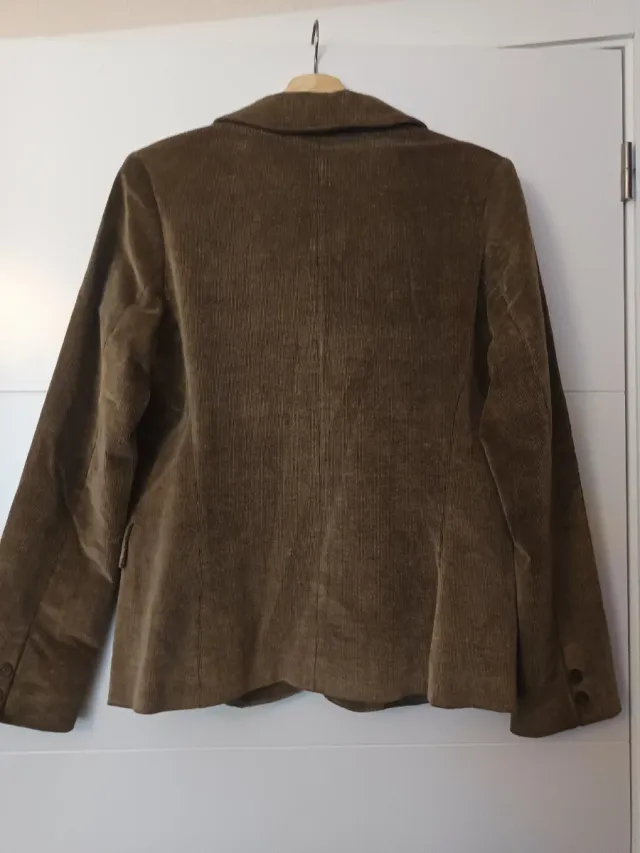 Blazer de pana entallado