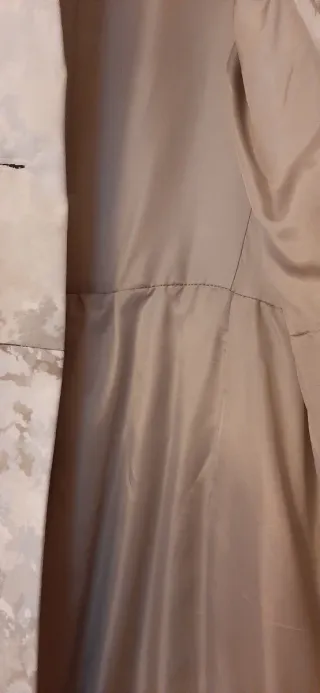 Abrigo fiesta/ceremonia beige y gris