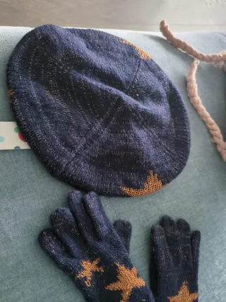 Guantes Boboli lana estrellas sin estrenar