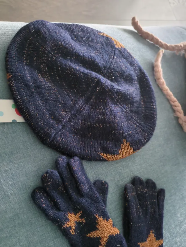 Guantes Boboli lana estrellas sin estrenar