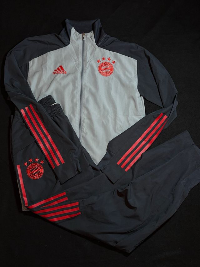 Chándal Adidas Bayern Múnich Gris y Rojo