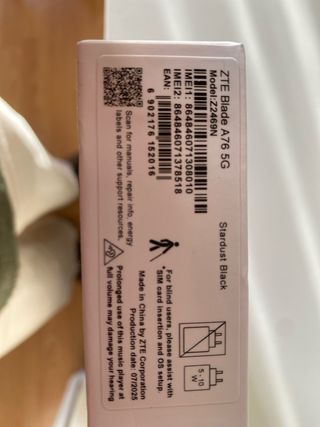 ZTE Blade A76 5G 128GB Nuevo