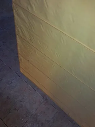 Estor amarillo de tela