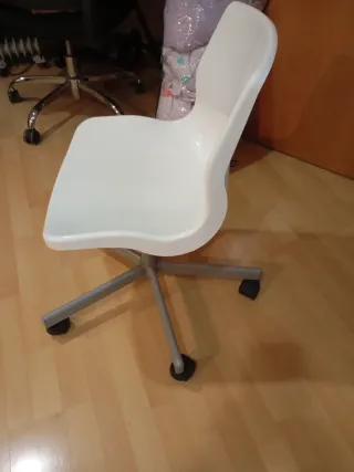 Silla de oficina Ikea blanca