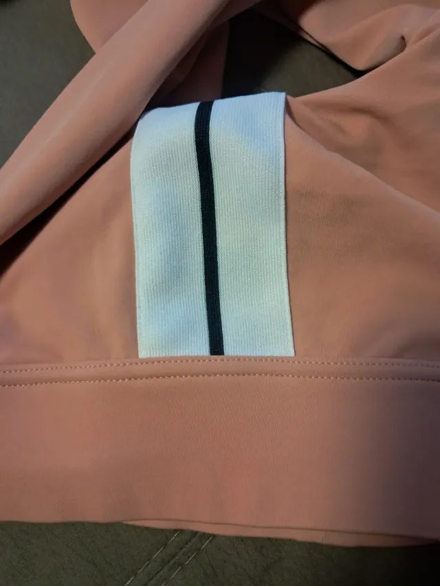 Top sportivo Palm Angels rosa e bianco