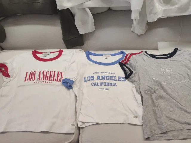 Lote 4 sudaderas niña T 13-14 y XS y regalo 3 cami