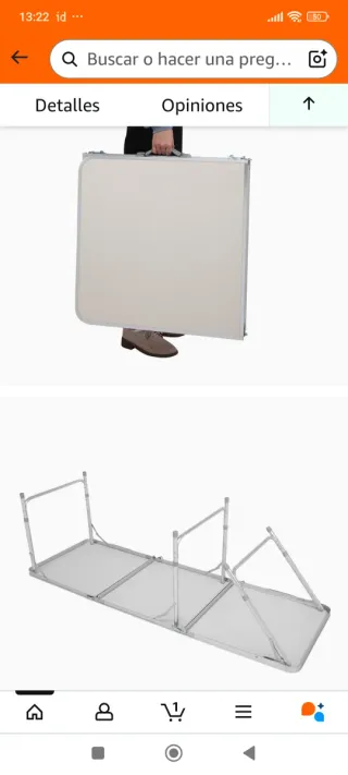 Mesa Camping Abatible 3 Módulos