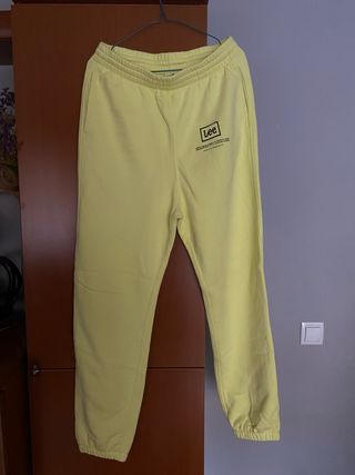 Pantalón Chándal Jogger Lee Amarillo / verde lima.