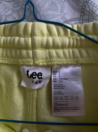 Pantalón Chándal Jogger Lee Amarillo / verde lima.