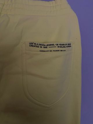 Pantalón Chándal Jogger Lee Amarillo / verde lima.