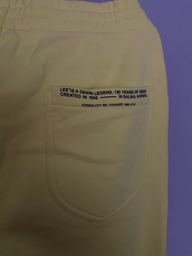 Pantalón Chándal Jogger Lee Amarillo / verde lima.