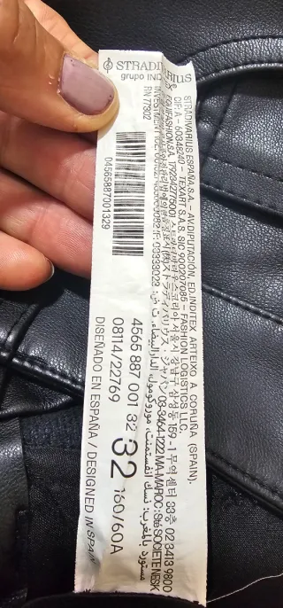 Pantalón ancho negro