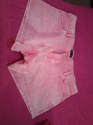 Pantalón corto mujer rosa