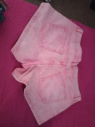 Pantalón corto mujer rosa