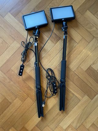 2x Focos LED Fotográficos con Trípode