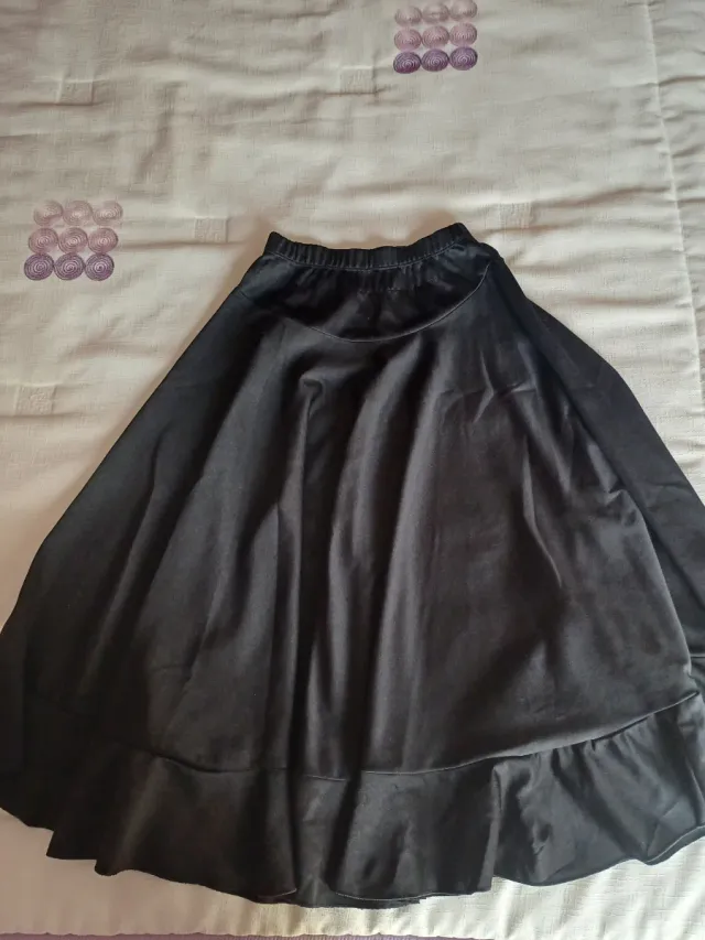 Falda Flamenco Niña Ensayo Negra