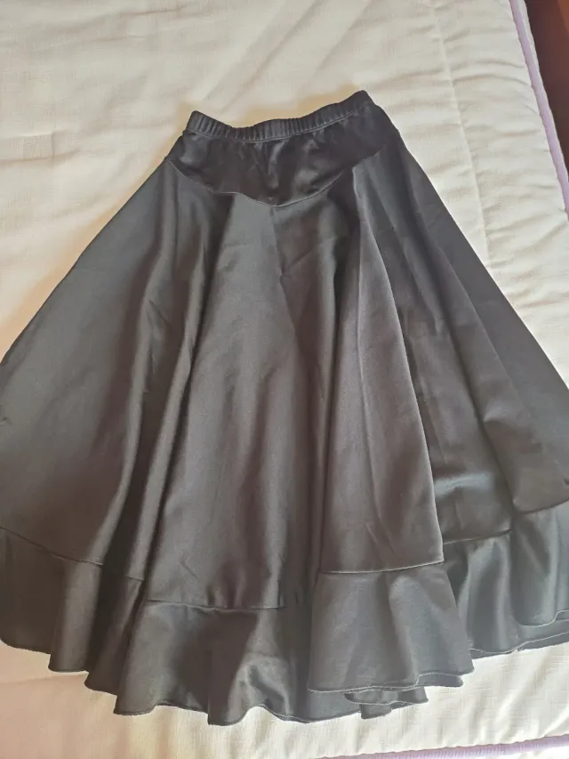 Falda Flamenco Niña Ensayo Negra