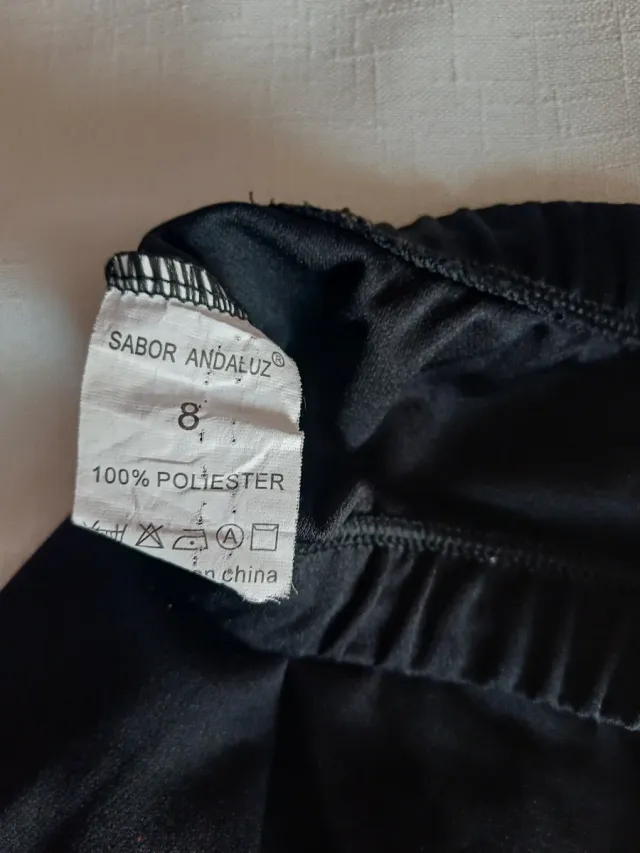 Falda Flamenco Niña Ensayo Negra