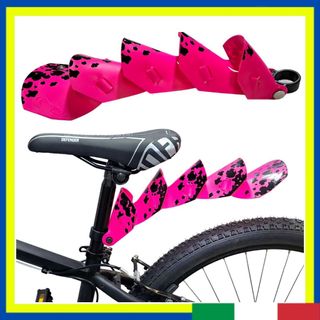 Parafango Posteriore OldStyle Fucsia Nero MTB