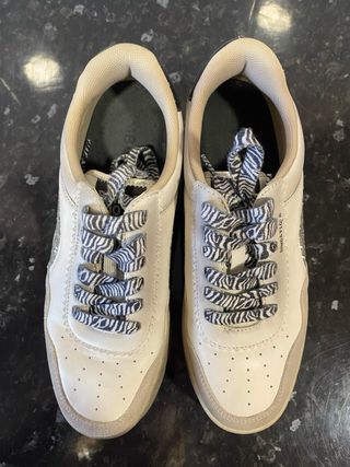 Zapatillas Bimba y Lola Talla 40 Beige Glitter