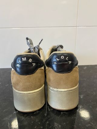 Zapatillas Bimba y Lola Talla 40 Beige Glitter